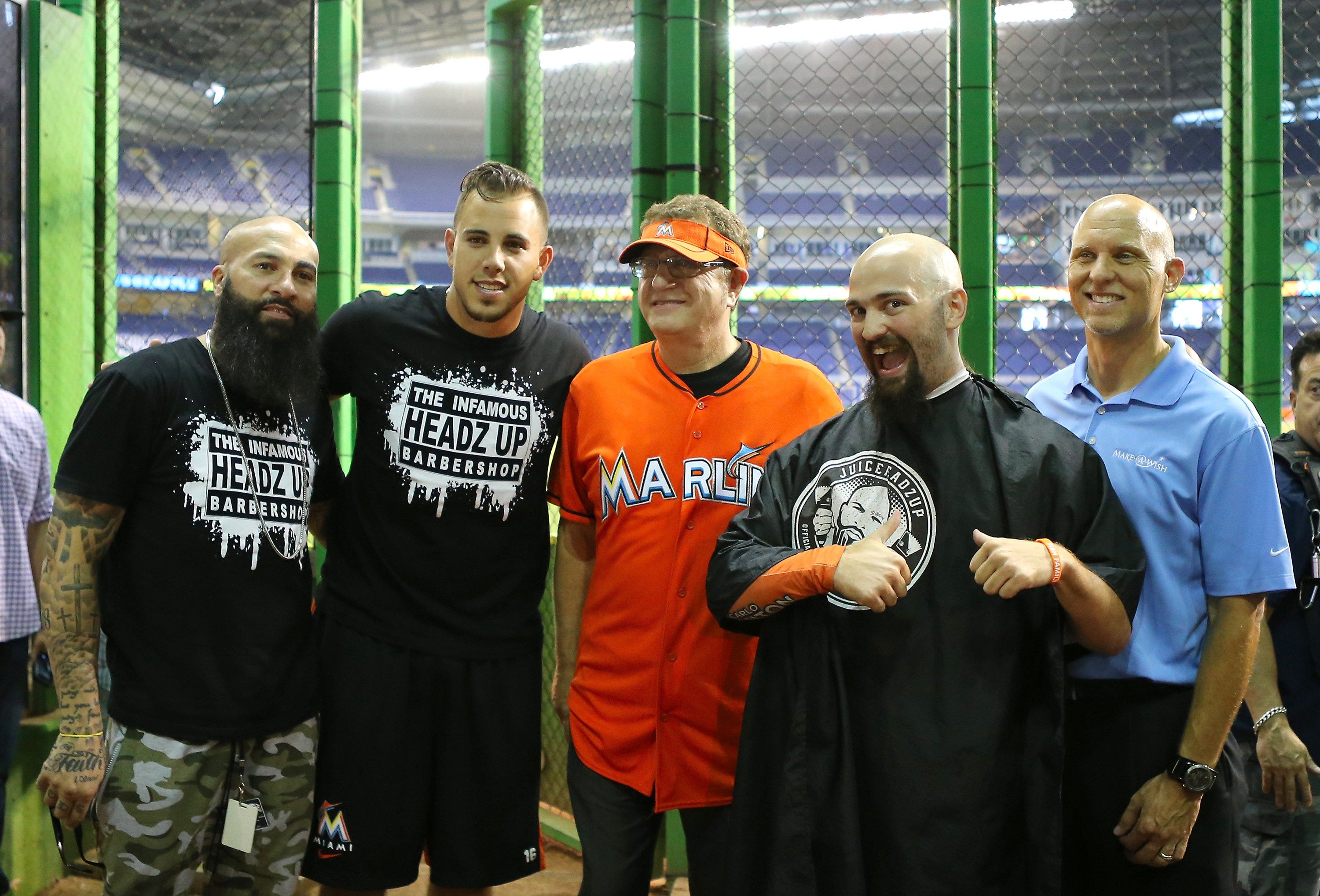 miami marlins orange jersey guy